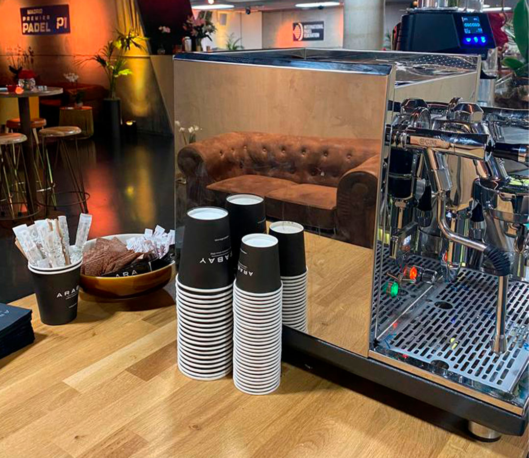 cafetera en Evento Padel